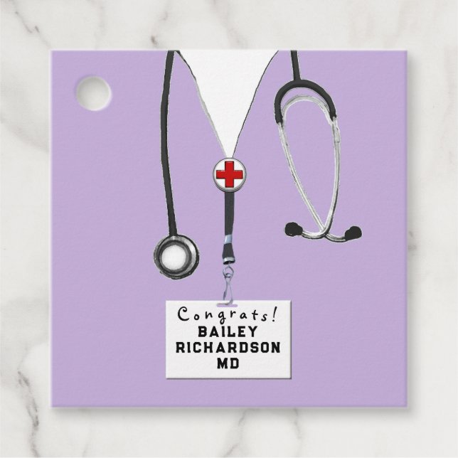 Étiquettes Cadeau Docteur Médicale (Devant)