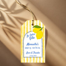 Dolce vita citrons jaunes douche de mariée italien