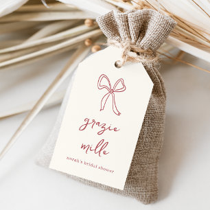 Étiquettes-cadeau Dolce Vita Mariage écriture manuscrite