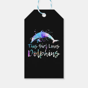 Étiquettes-cadeau don amant dauphin cette fille aime les dauphins