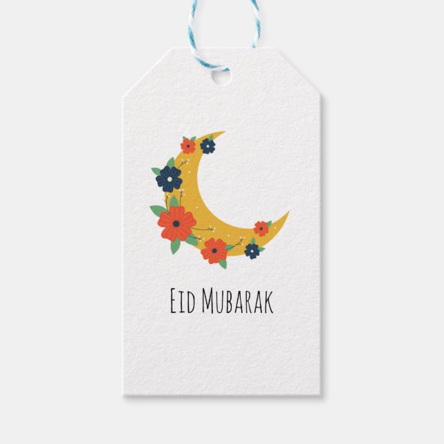 Étiquettes-cadeau Don Boho Eid Moubarak (Devant)
