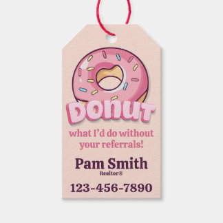 Étiquettes-cadeau Donuts, Donut, Café, Realtor Pop-by Référentiels
