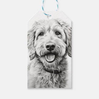Étiquettes-cadeau Doodle d'or