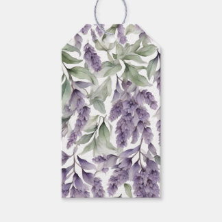 Étiquettes-cadeau Douce aquarelle de lilas et sauge