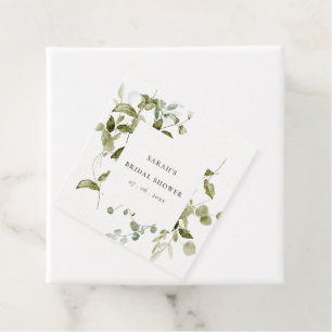 Étiquettes Cadeau Douce Fleur Botanique Aquarelle Baby Shower