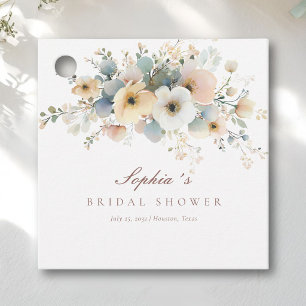 Étiquettes Cadeau Douce Floraison Élégante Fête de Mariage