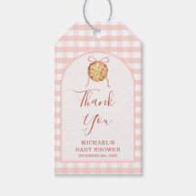 Douce Gâteaux Rose Pastel Ruban Gingham Automne Ba