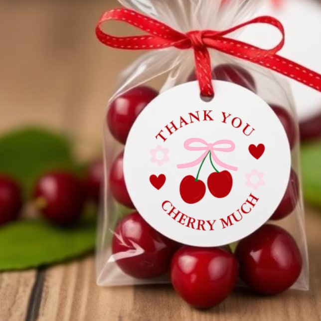 Étiquettes Cadeau Douce Mariage aux Cerises (Créateur téléchargé)