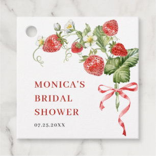 Étiquettes Cadeau Douce Mariage Champêtre à l'aquarelle Tendance