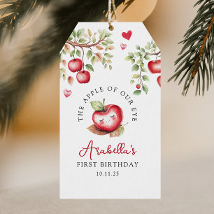 Étiquettes-cadeau Douce Pomme De Nos Yeux Anniversaire