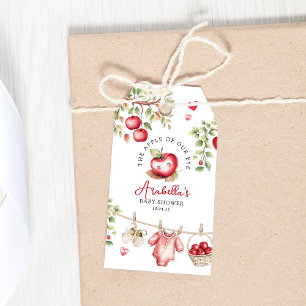 Étiquettes-cadeau Douce Pomme De Nos Yeux Baby Shower