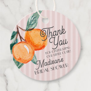 Étiquettes Cadeau Douceur principale Citrus Fête de mariage Rose pas