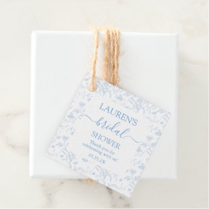 Étiquettes Cadeau Douche de Mariée Toile Florale