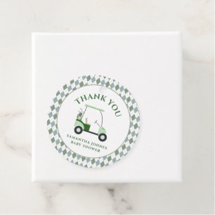 Étiquettes Cadeau Douche pour bébé de golf moderne