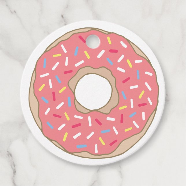 Étiquettes Cadeau Doux arroses Donut Personnalisé (Devant)