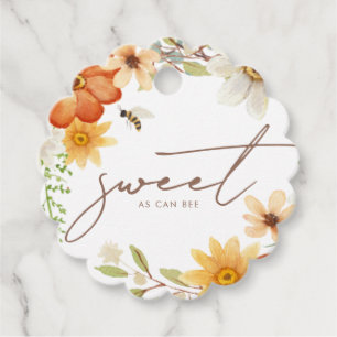 Étiquettes Cadeau Doux Comme Peut Être   Baby shower de printemps fl