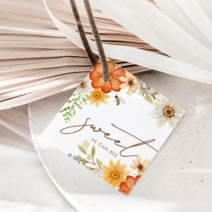 Étiquettes Cadeau Doux Comme Peut Être   Baby shower de printemps fl