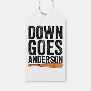 Étiquettes-cadeau DOWN GOLF ANDERSON FUNNY BASEBALL cadeau ANDERSON