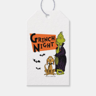 Étiquettes-cadeau Dr Seuss   Hallowen Grinch Night Graphic