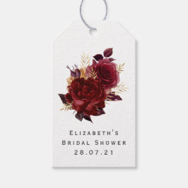 Étiquettes-cadeau Dragon Grimoire Imaginaire Floral