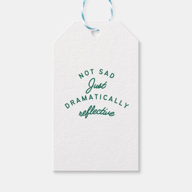 Étiquettes-cadeau Dramatically Reflective Mood (Devant)