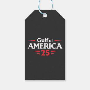 Étiquettes-cadeau Drapeau américain patriotique du golfe d'Amérique 