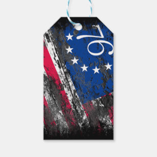 Étiquettes-cadeau Drapeau Betsy Ross 1776 4 juillet patriotique