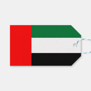 Étiquettes-cadeau Drapeau-cadeau avec drapeau des EAU
