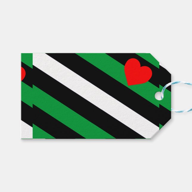 Étiquettes-cadeau Drapeau de fierté Leather Boi (Devant (Horizontal))