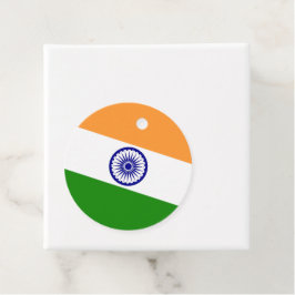 Étiquettes Cadeau Drapeau de l'Inde