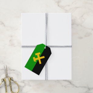 Étiquettes-cadeau Drapeau des mineurs et des travailleurs des mines