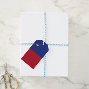 Étiquettes-cadeau Drapeau du Liechtenstein