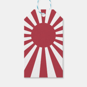 Étiquettes-cadeau Drapeau du Soleil Levant impérial japonais, d'Edo