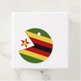 Étiquettes Cadeau drapeau du Zimbabwe