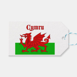 Étiquettes-cadeau Drapeau gallois Cymru