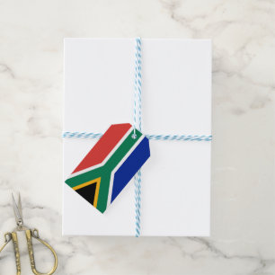 Étiquettes-cadeau drapeau sud-africain