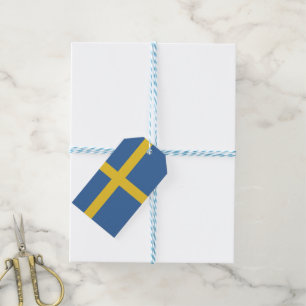 Étiquettes-cadeau Drapeau suédois