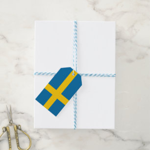 Étiquettes-cadeau Drapeau suédois (Suède) Tags cadeaux