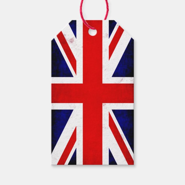 Étiquettes-cadeau Drapeau Union Jack britannique (Devant)