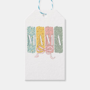 Étiquettes-cadeau Drôle Bow Coquette Mama Fleurs Fête des Mères