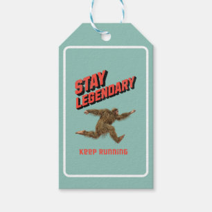 Étiquettes-cadeau Drôle de motivation de course de Bigfoot