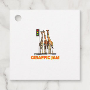 Étiquettes Cadeau Drôle Jam de la Giraffe de Pun