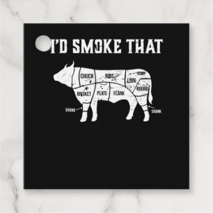 Étiquettes Cadeau Drôle Vache Barbecue Pit Master Cadeau