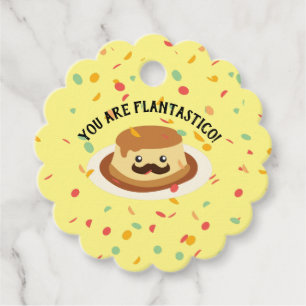 Étiquettes Cadeau Drôle Vous êtes Flantastico Flan avec une Moustach