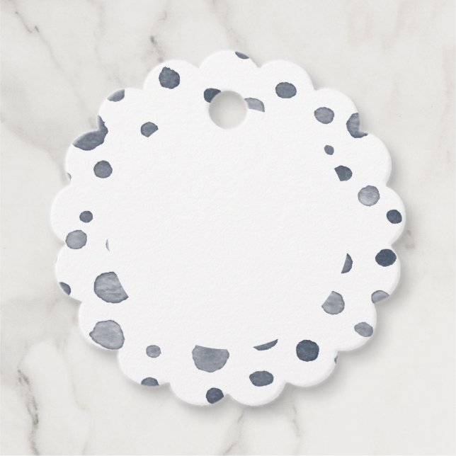 Étiquettes Cadeau Dusk Confetti Aquarelle Points Favoriser les étiqu (Devant)