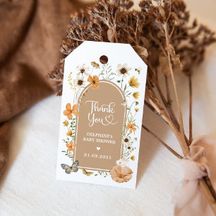 Étiquettes-cadeau Dusty Fall Fleur sauvage Garden Baby shower Faveur