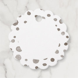 Étiquettes Cadeau Earth Confetti Aquarelle Points Favoriser les étiq