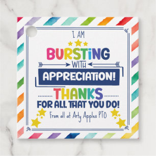 Étiquettes Cadeau Éclairage avec appréciation Balise cadeau