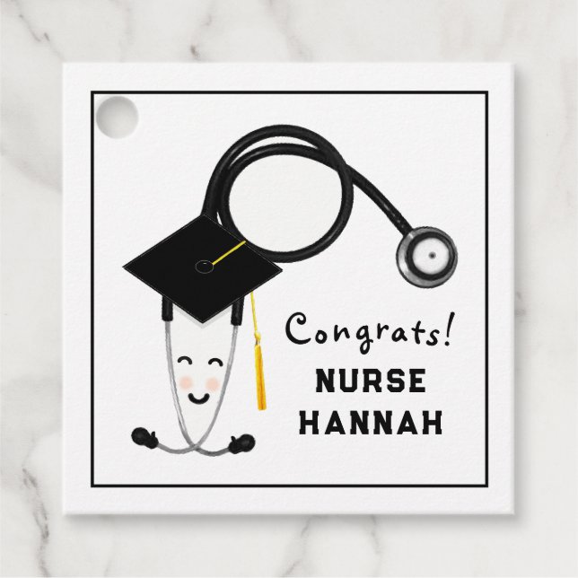 Étiquettes Cadeau École de sciences infirmières (Devant)