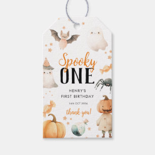 Étiquettes-cadeau Éffrayant Un Halloween Anniversaire Merci